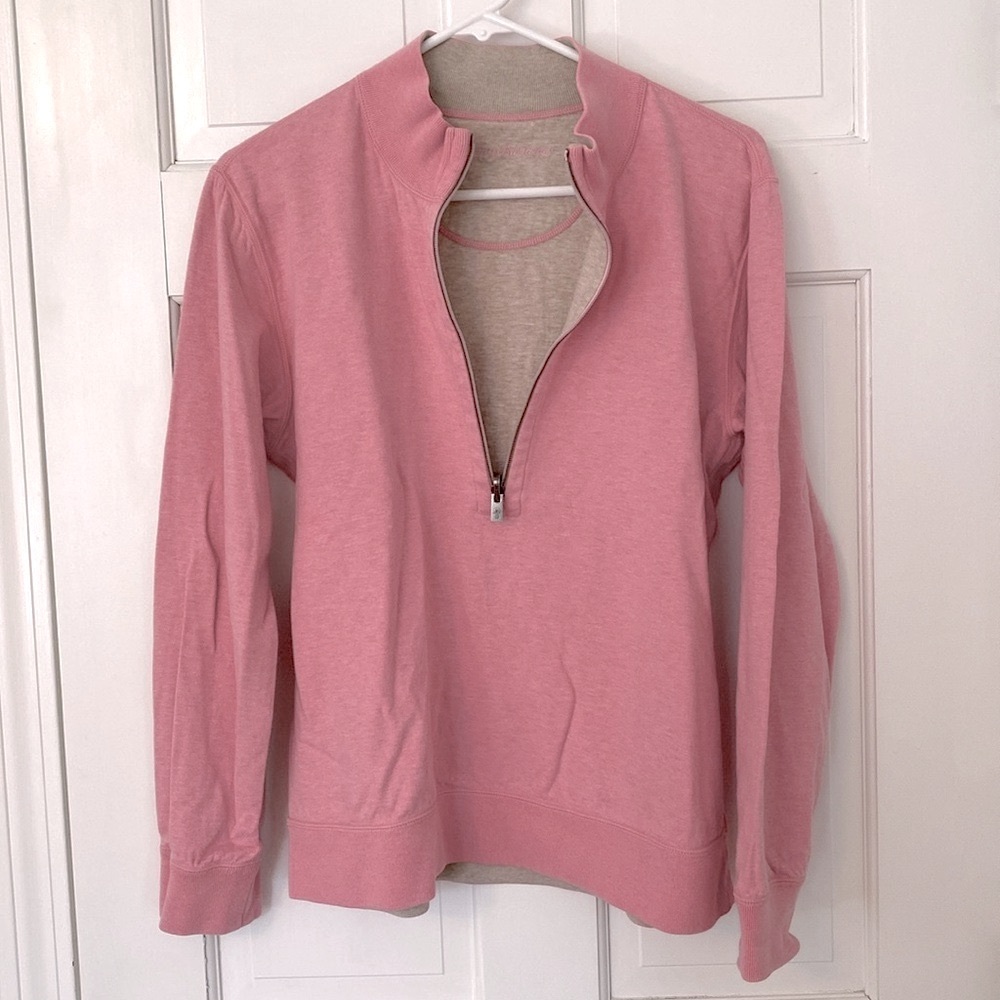 Tommy Bahama Pink Half-zip sweatshirt